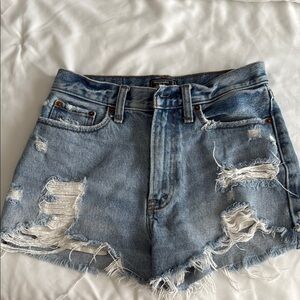 Abercrombie Distressed Denim Shorts